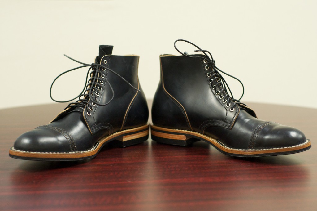 Viberg black outlet shell cordovan