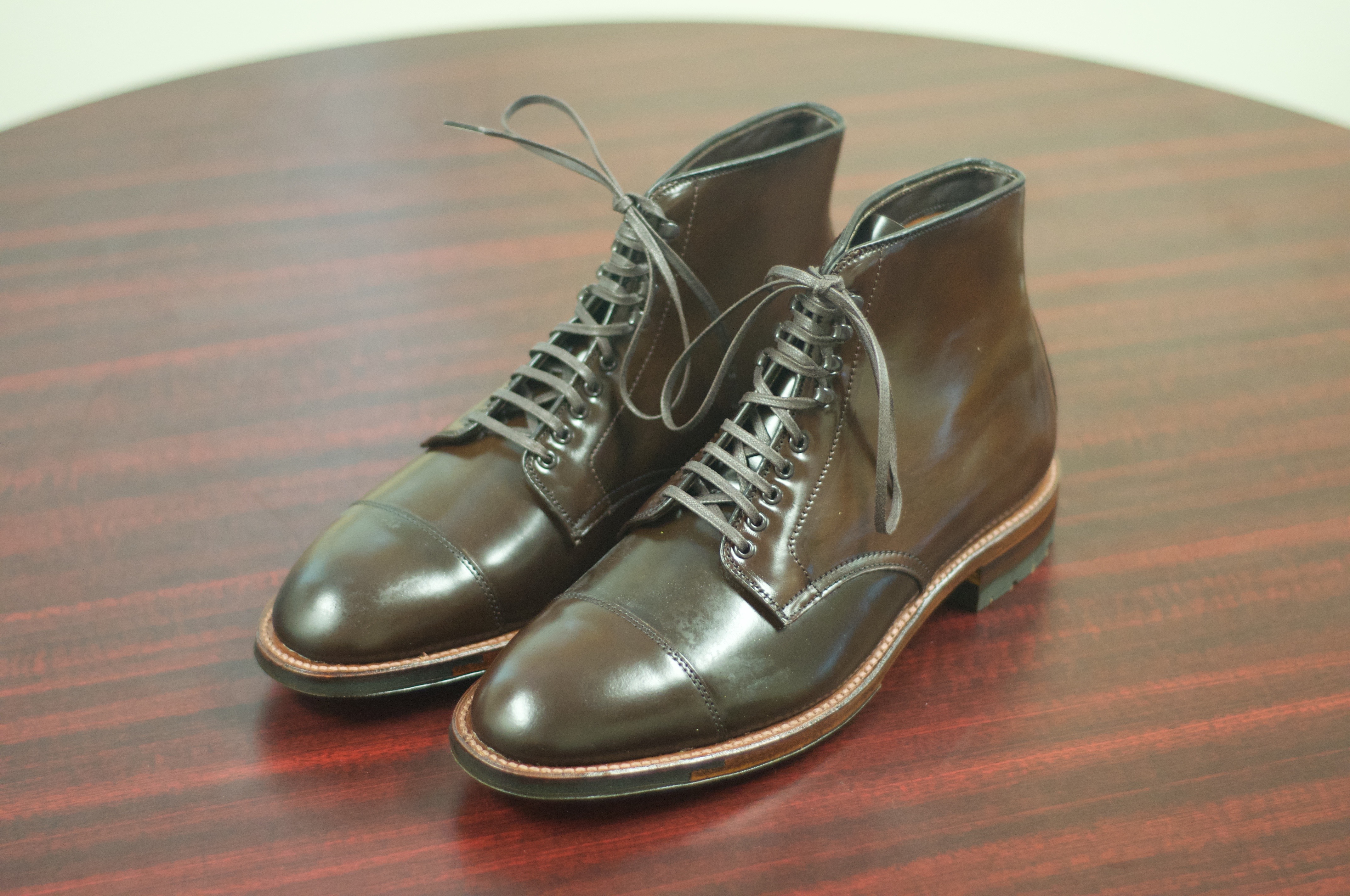 alden cap toe boot