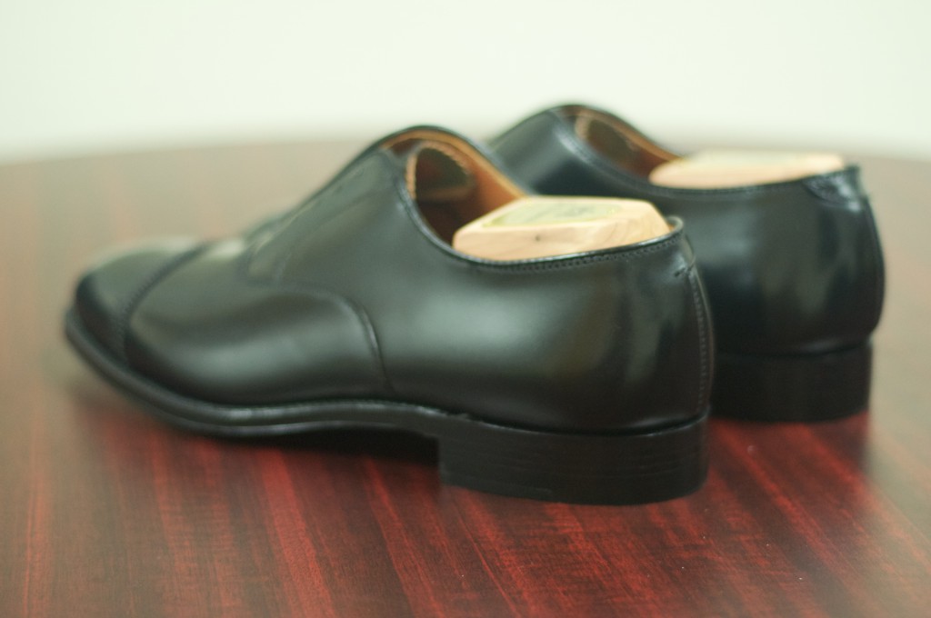 Alden Black Shell Perf Tip Balmoral - 5