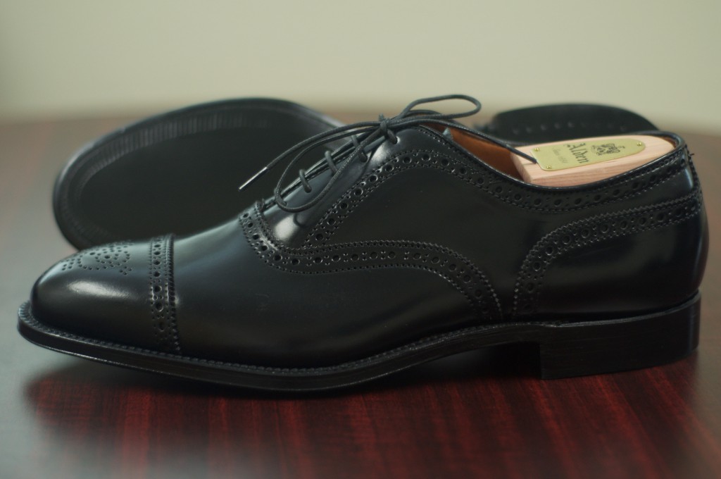 Alden Black Shell Semi-Brogue - 4