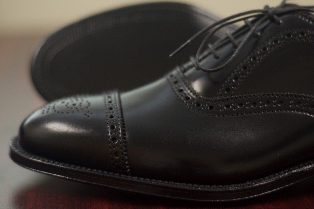 Alden Black Shell Semi-Brogue - 5