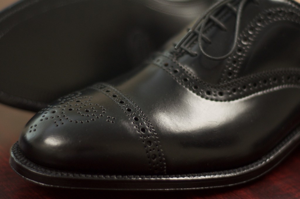 Alden Black Shell Semi-Brogue - 6