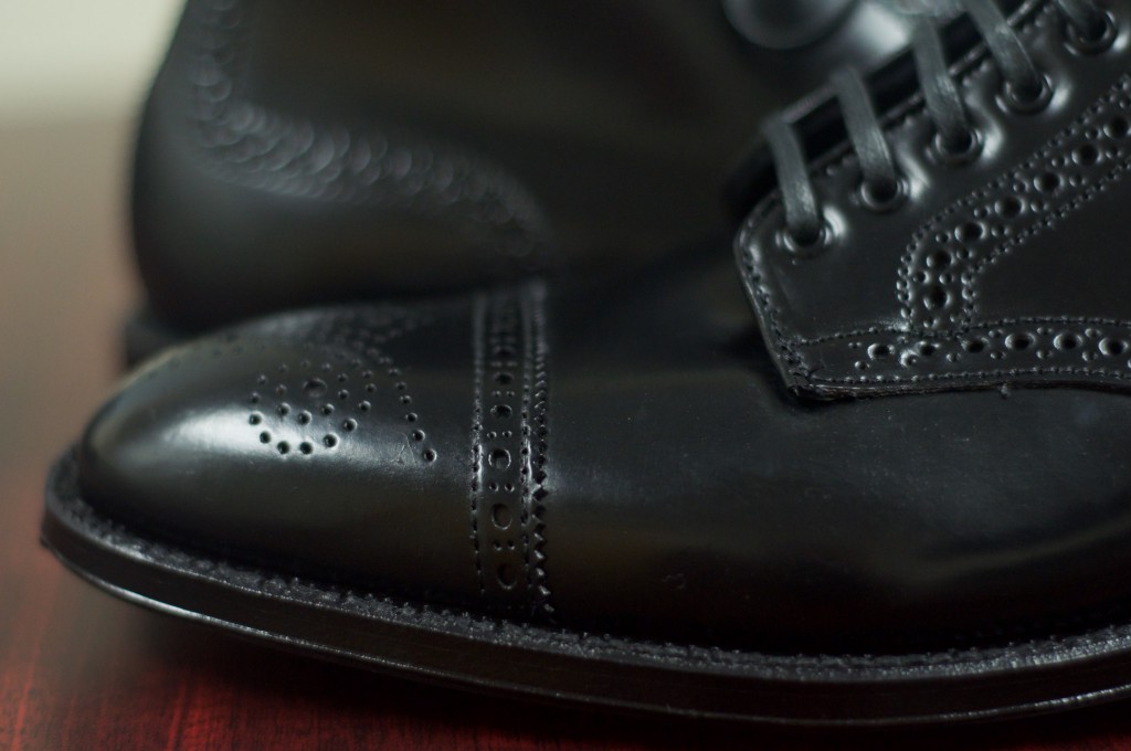 Alden Black Semi-Brogue Boot - 11