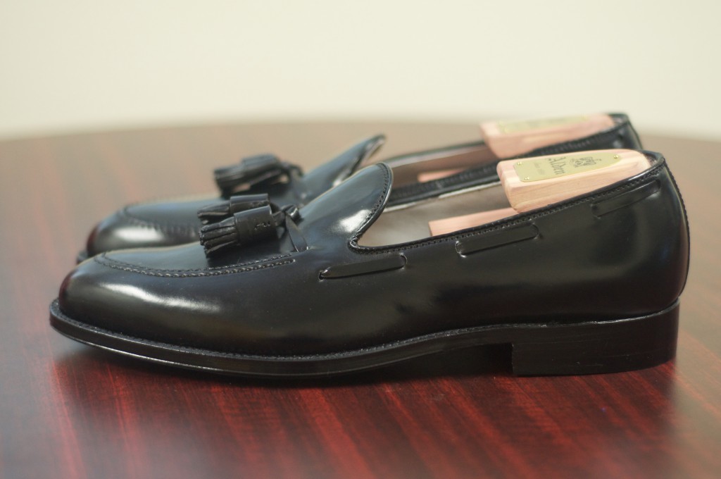 Alden black sales tassel loafer