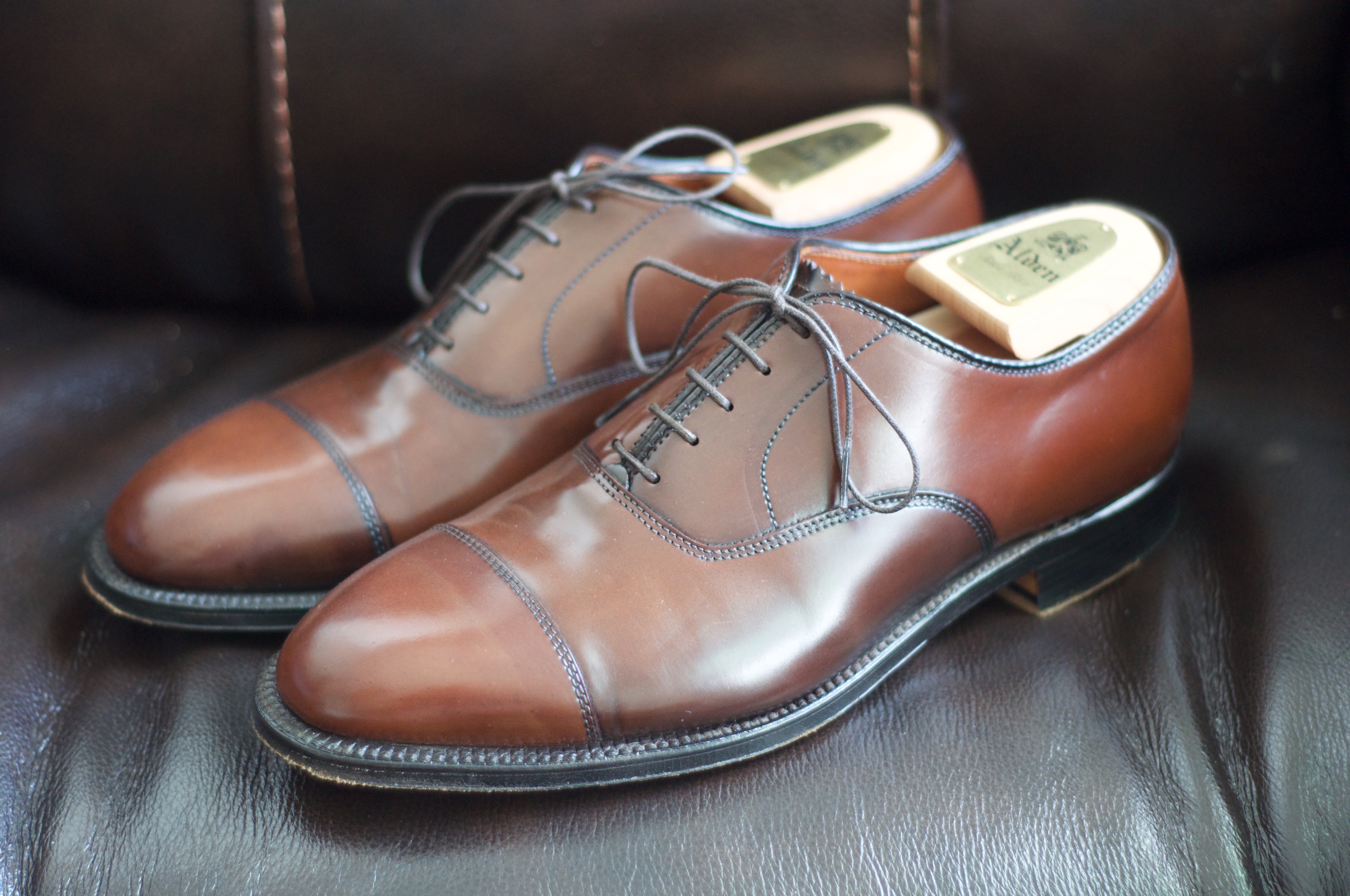 alden cap toe cordovan