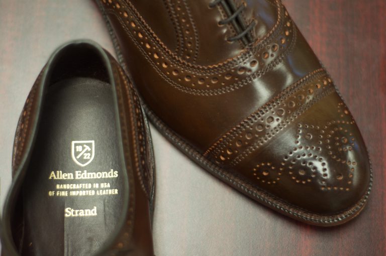 allen edmonds cordovan wallet