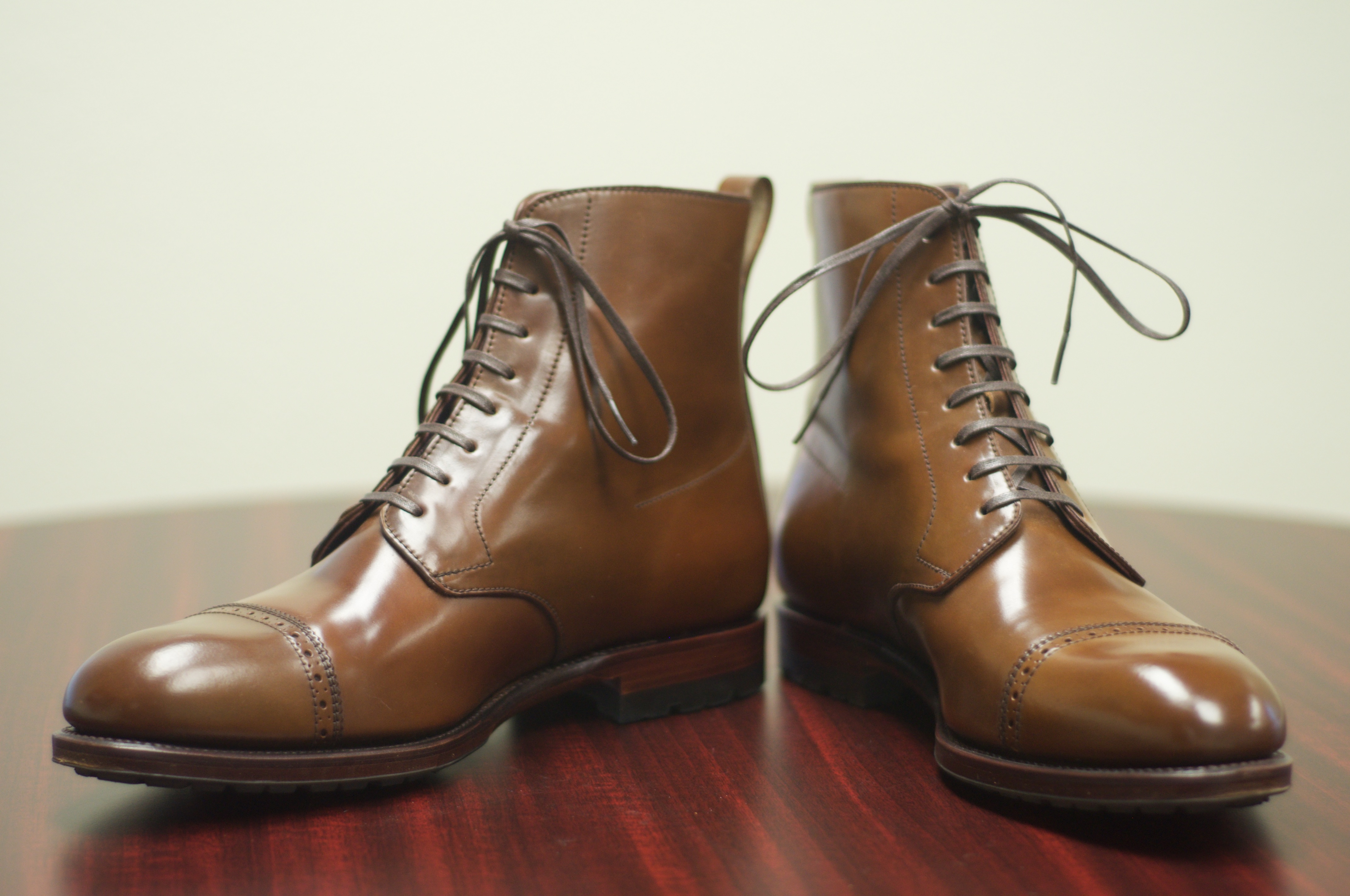 Carmina cordovan outlet boots