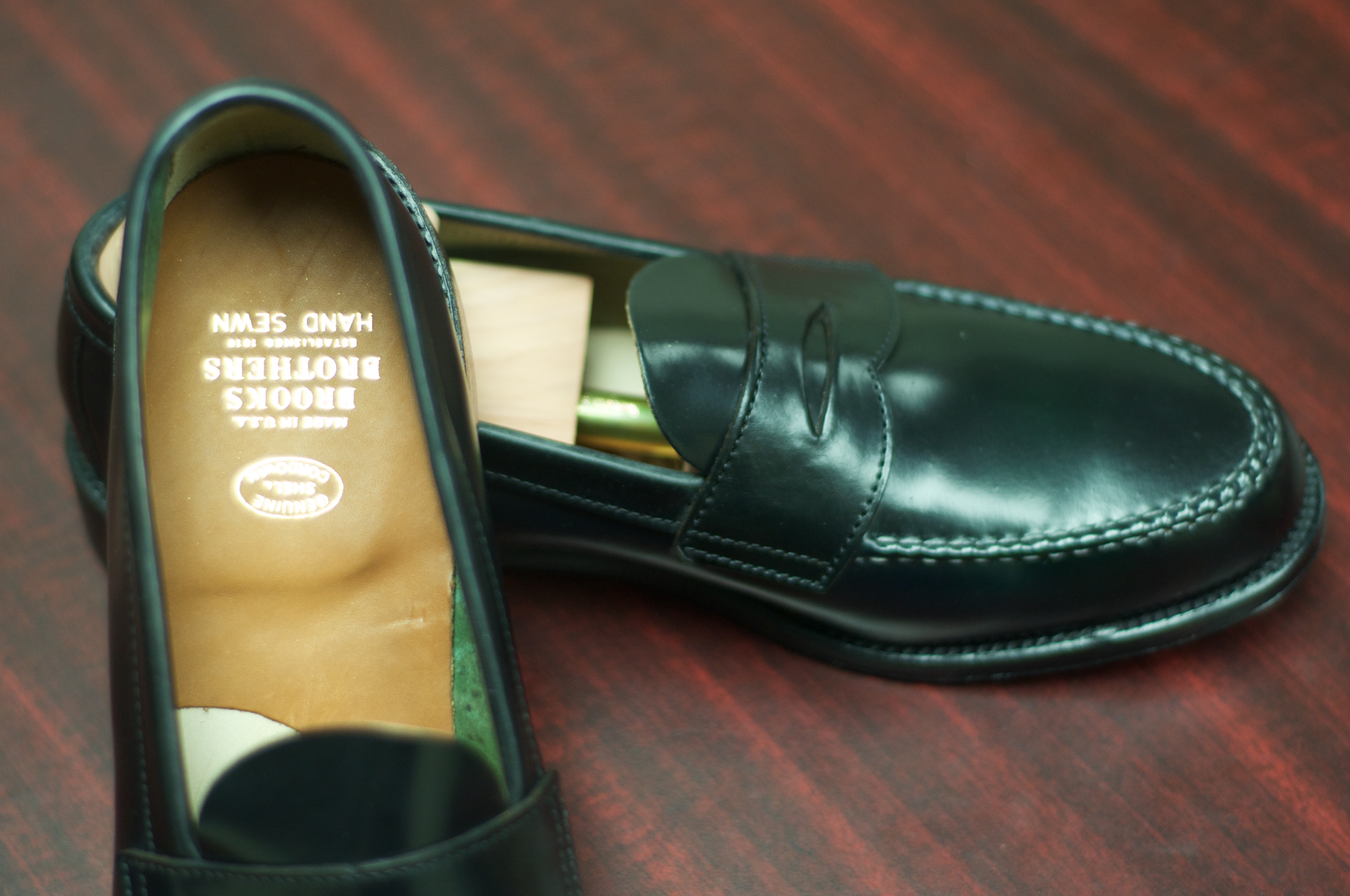 brooks brothers cordovan loafers