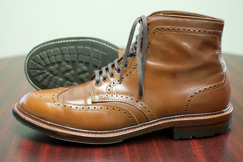 Alden cordovan wingtip store boots