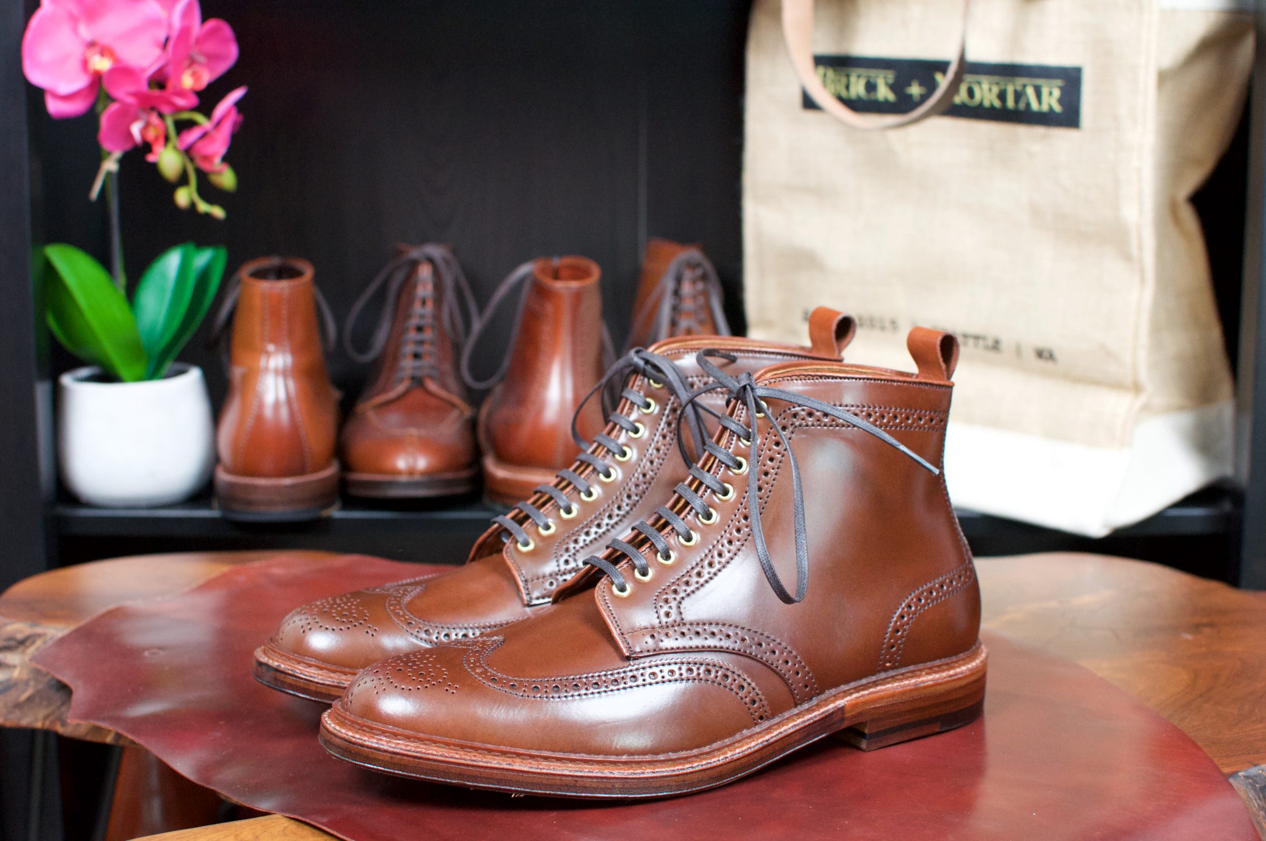 Wingtip booties hot sale