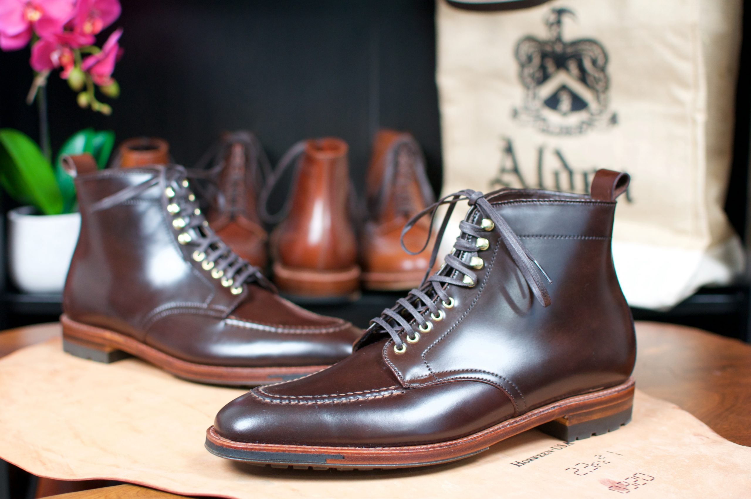 Alden Mocha Shell Cordovan Plaza U-Tip Boot – Alden of San Diego