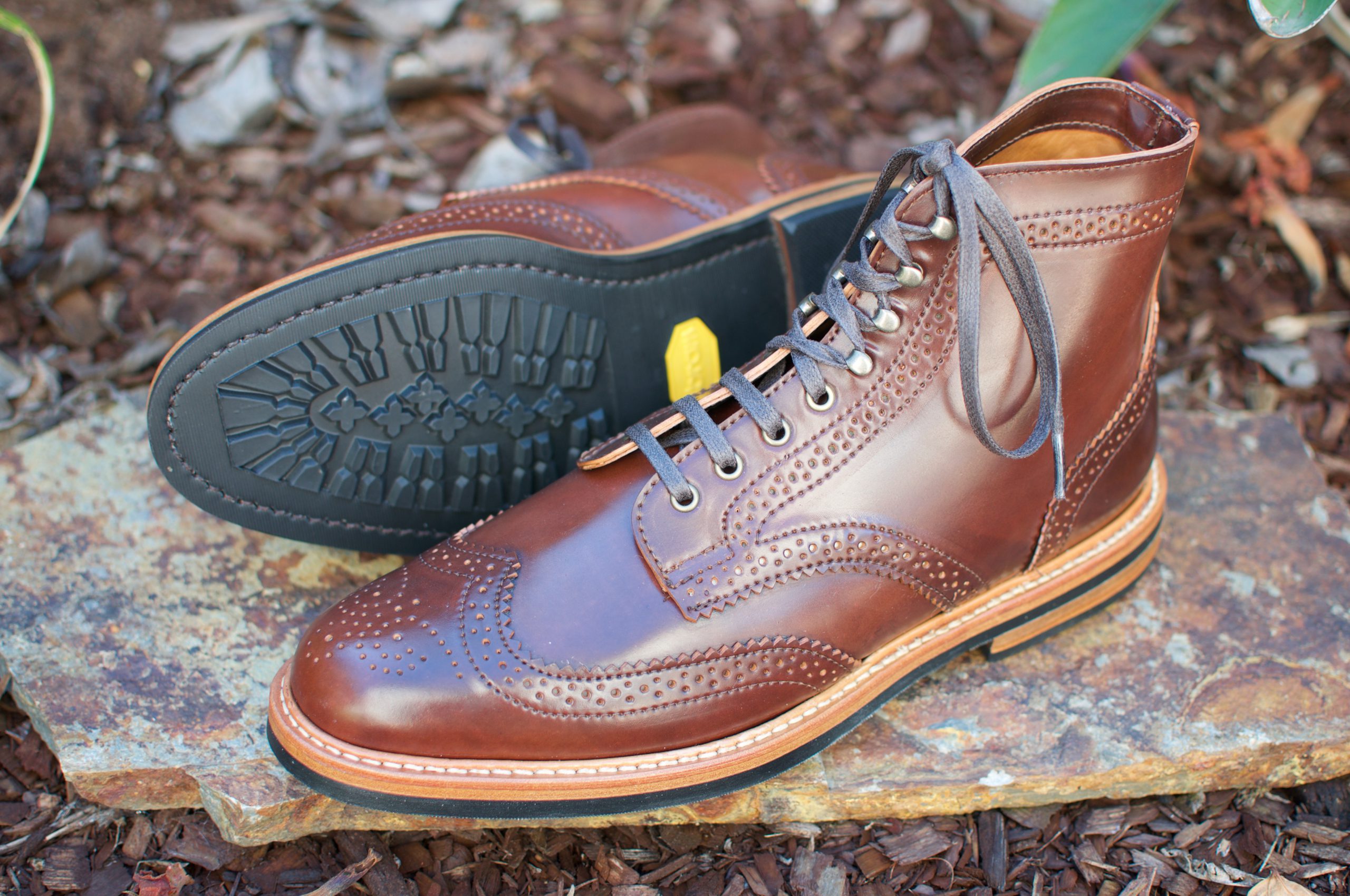 Alden shell best sale cordovan wingtip boots