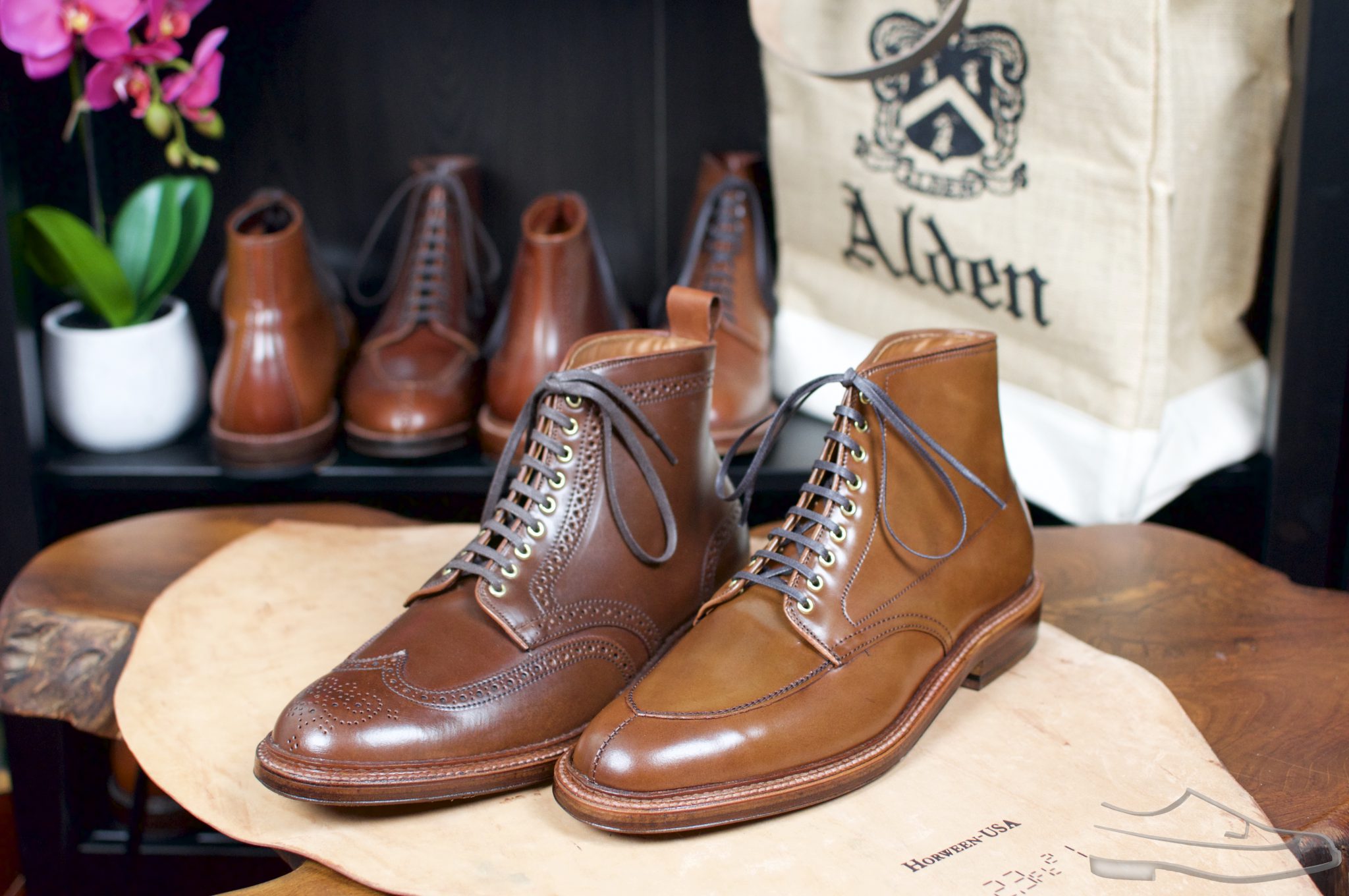 alden ravello wingtip boot
