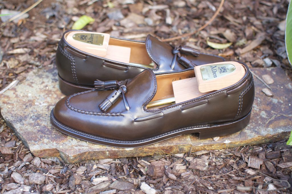 Alden cordovan sale tassel loafers